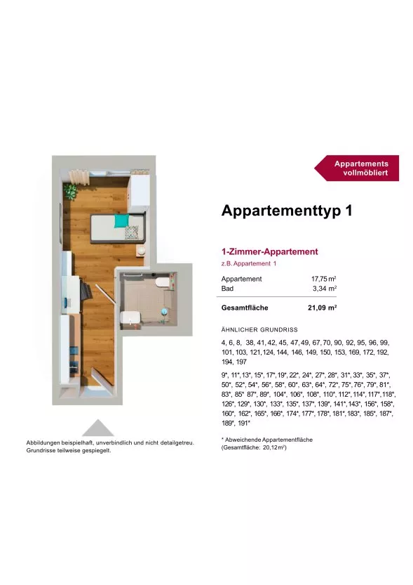 Apartmenttyp 1