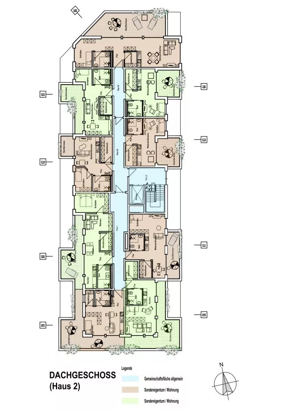 Grundriss Dachgeschoss  Haus 2-expose